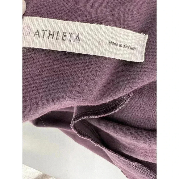Athleta Wanderer PURPLE Plum Ponte Zip Dress SIZE Large - Picture 4 of 7